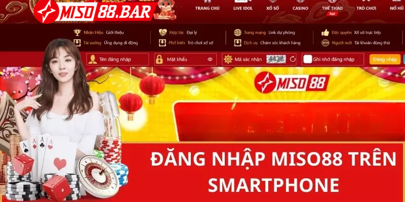 Cách thức đăng nhập Miso88 qua app 